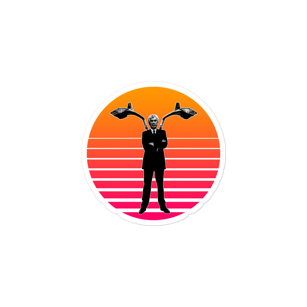 John Z. Delorean Gullwings/Sun Sticker